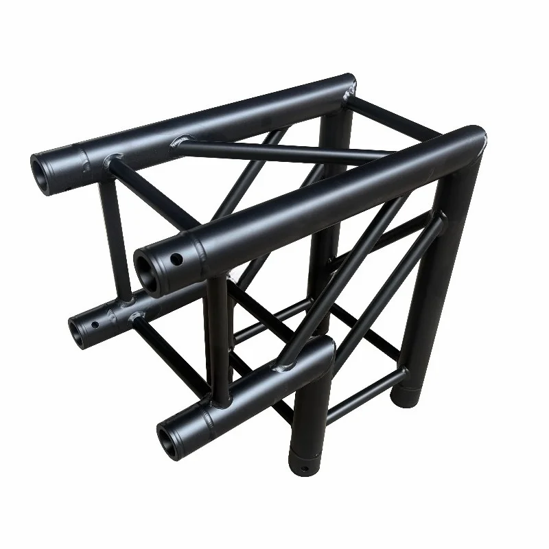 Interchangeable aluminum bi-directional trusses for flexible stage construction