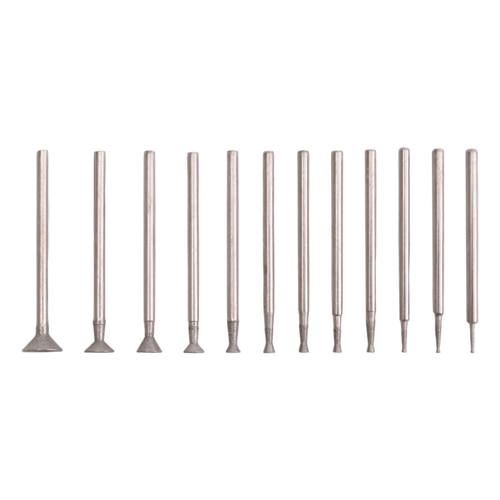 [A93Z!】 Diamond Grinding Burr Set Fits For Rotary Tool Includes For Dremel With 2.35Mm Shank (Pack Of 12)