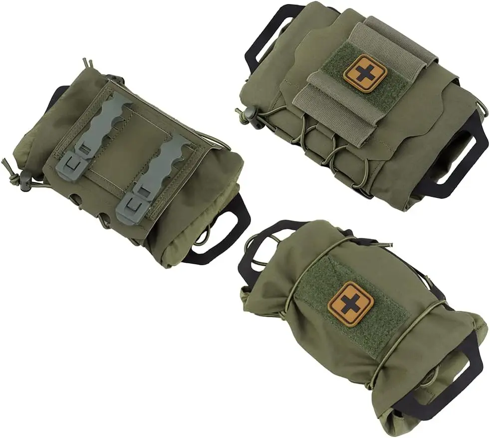 

Tactical Medical Molle First Aid Pouch Two Piece System Micro Med Kit Emergency Hunting Bag IFAK Pouch