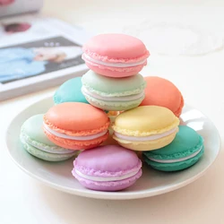 5PCS Circular Mini Storage Box Plastic Portable Macaron Candy Jewelry Earphone Cable Storage Household Classification TMZ