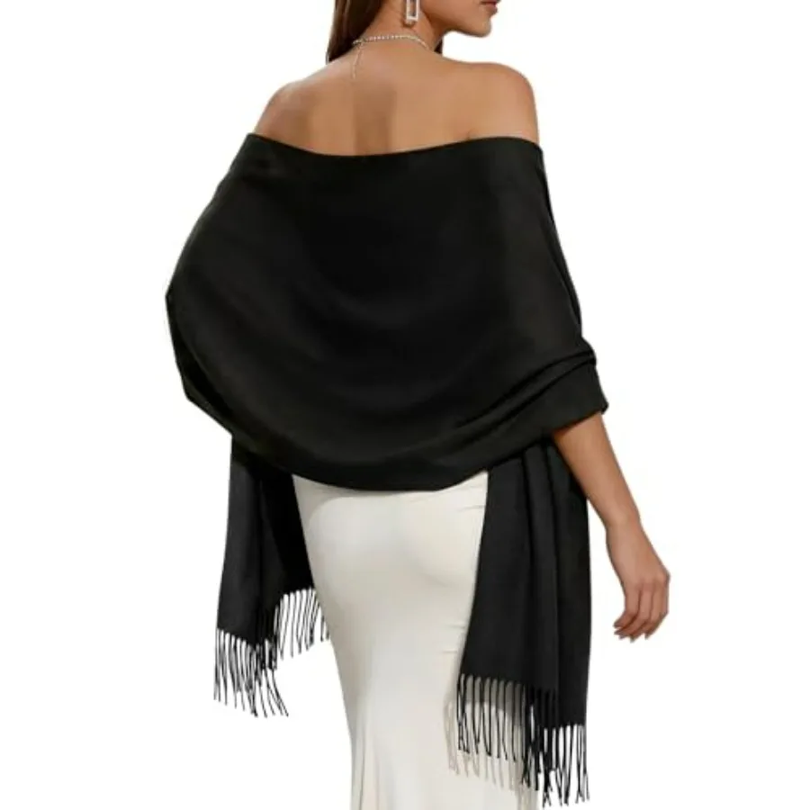 

FURTALK Pashmina Shawls and Wraps for Evening Dress Women's Scarf Wedding Bride Bridesmaid Gifts Winter Scarves
