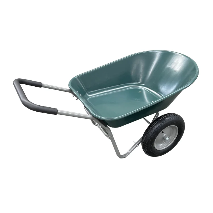 Garden Star Wheeled Wheelbarrow Green WB5405 - Durable Garden Tool for Easy Landscaping And Gardening Tasks