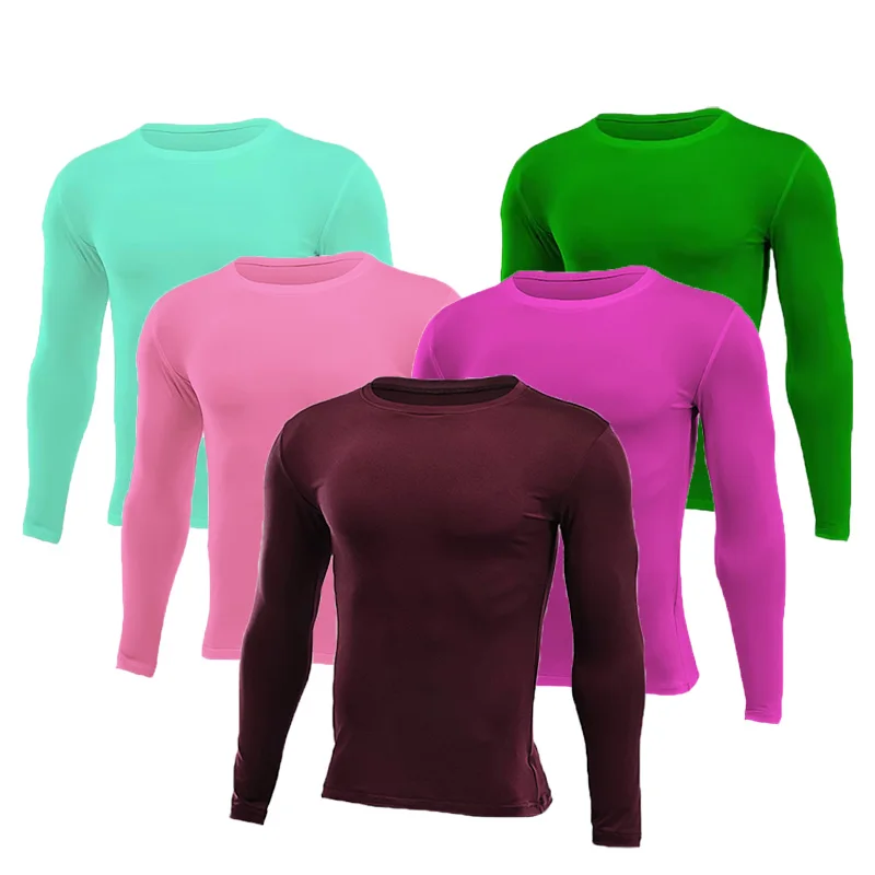 Men Women Kids Children Boy Girl Compression Running Long T Shirt Fitness Sport Basketball Football Gym Sportswear Clothes B689