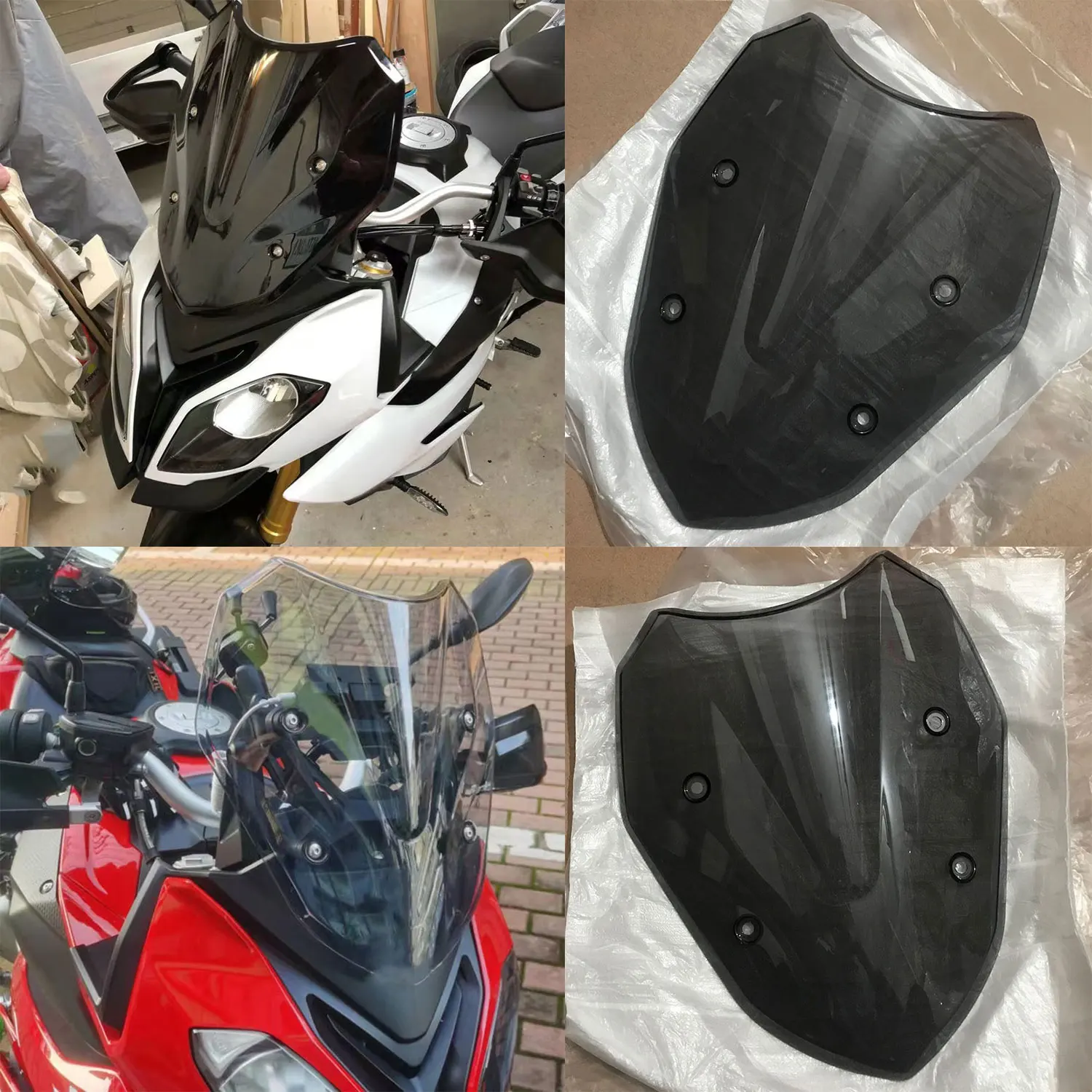 Fit For BMW S1000XR S 1000XR S 1000 XR 2014 2015 2016 2017 2018 2019 Double Bubble Windshield Windscreen Screen Wind Deflectors