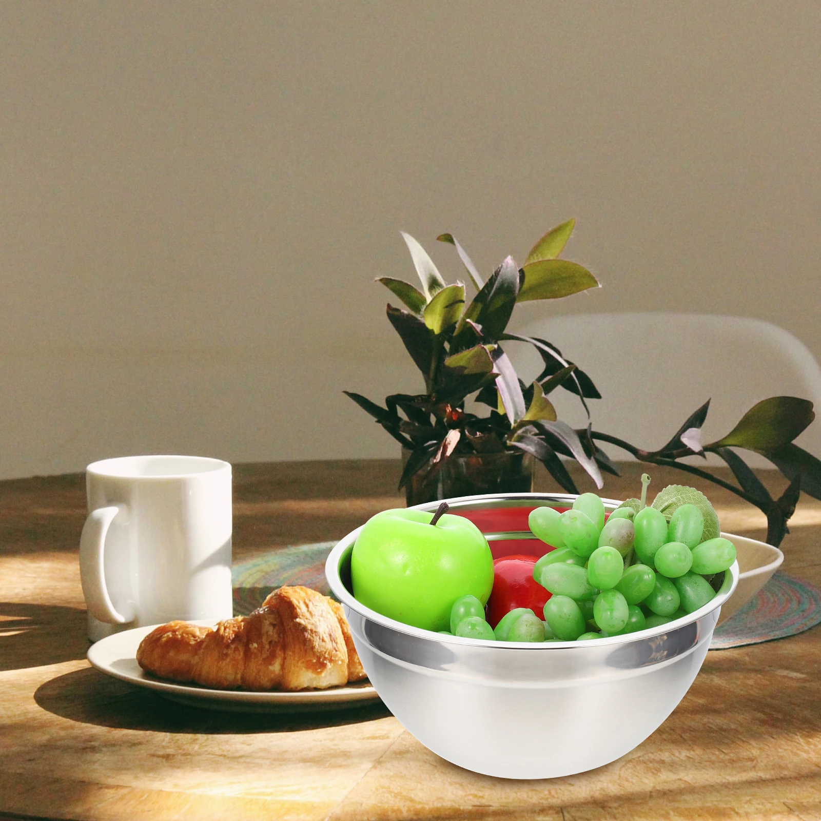 

4Pcs Stainless Steel Mixing Bowl Set Kitchen Essentials Home Serving Bowl Cooking Tools