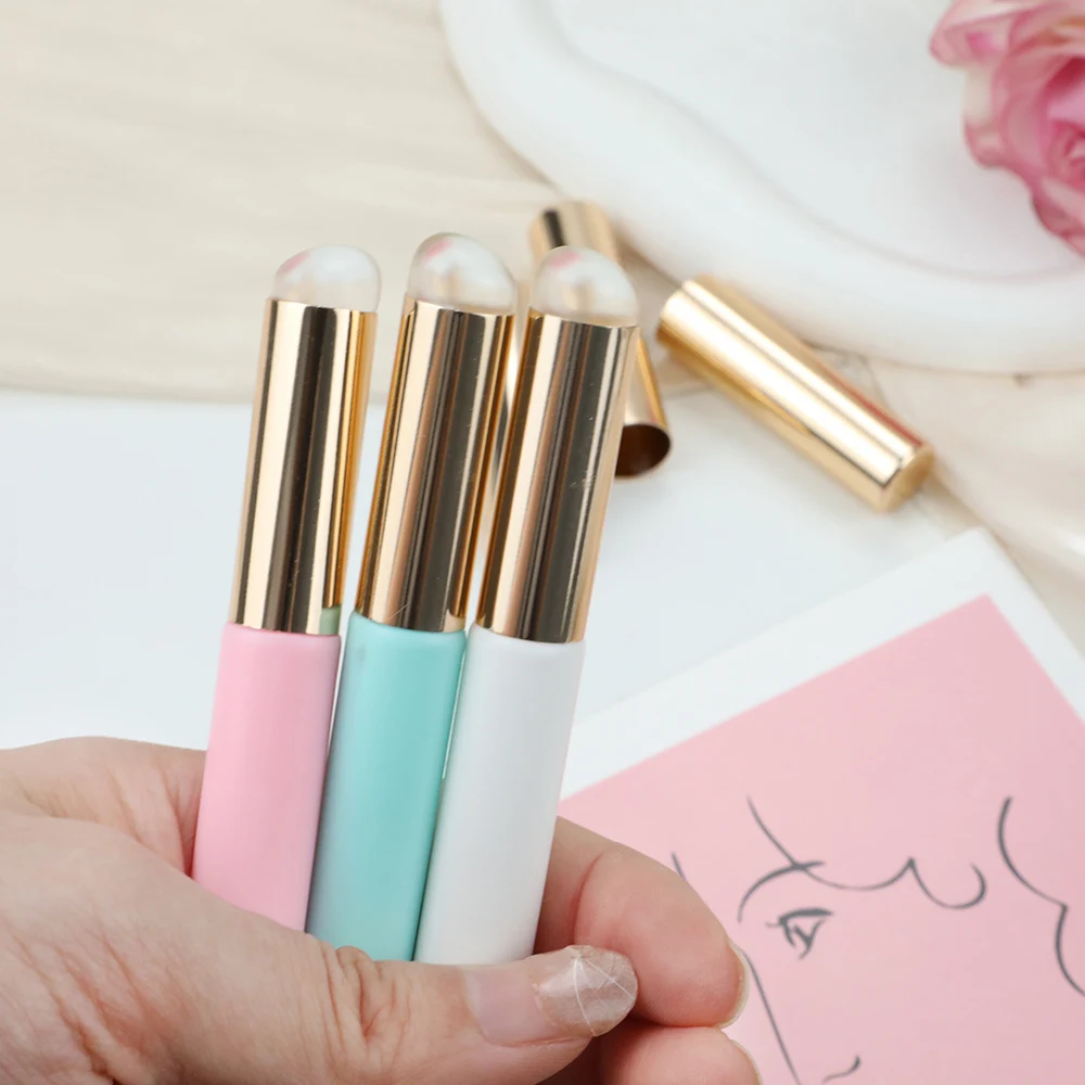 NEW Silicone Head Makeup Brush Portable Mini Lip Brush Multi-use Nail Powder Smudge Brush Beauty Makeup Tool Accessories