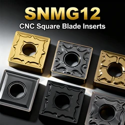 10pcs SNMG120404 SNMG120408 Carbide Insert for MSDNN MSSNR External Turning Tool SNMG R-S/L-S Blade Stainless Steel Cutter CNC L