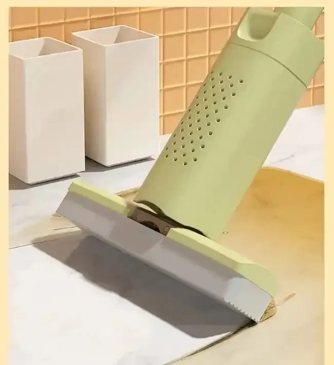 2024 Newst Hand-Washable Desktop Cleaning Clean Sweep Magic Portable Self Squeeze Pva Sponge Mini Wringer Mop With Replacement