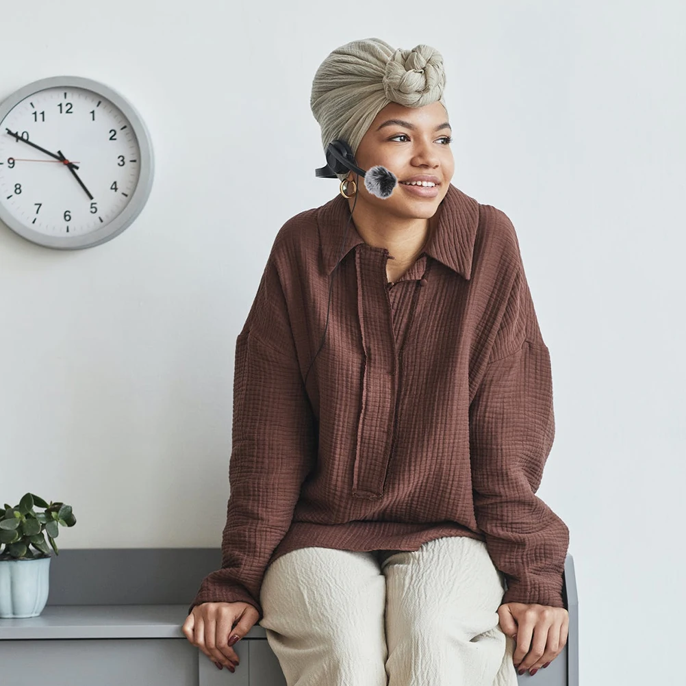 

2Pcs Microphone Windproof Cover Protective Noise Reduction Mic Accessories Replace Old Damaged Covers Microphone Cover