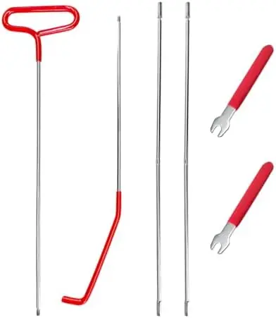 

Набор инструментов JNXIJ 67 дюймов для вскрытия замков автомобилей – Многофункциональный тяговый крюк для легковых и грузовых автомобилей – Аварийный набор для авторемонта