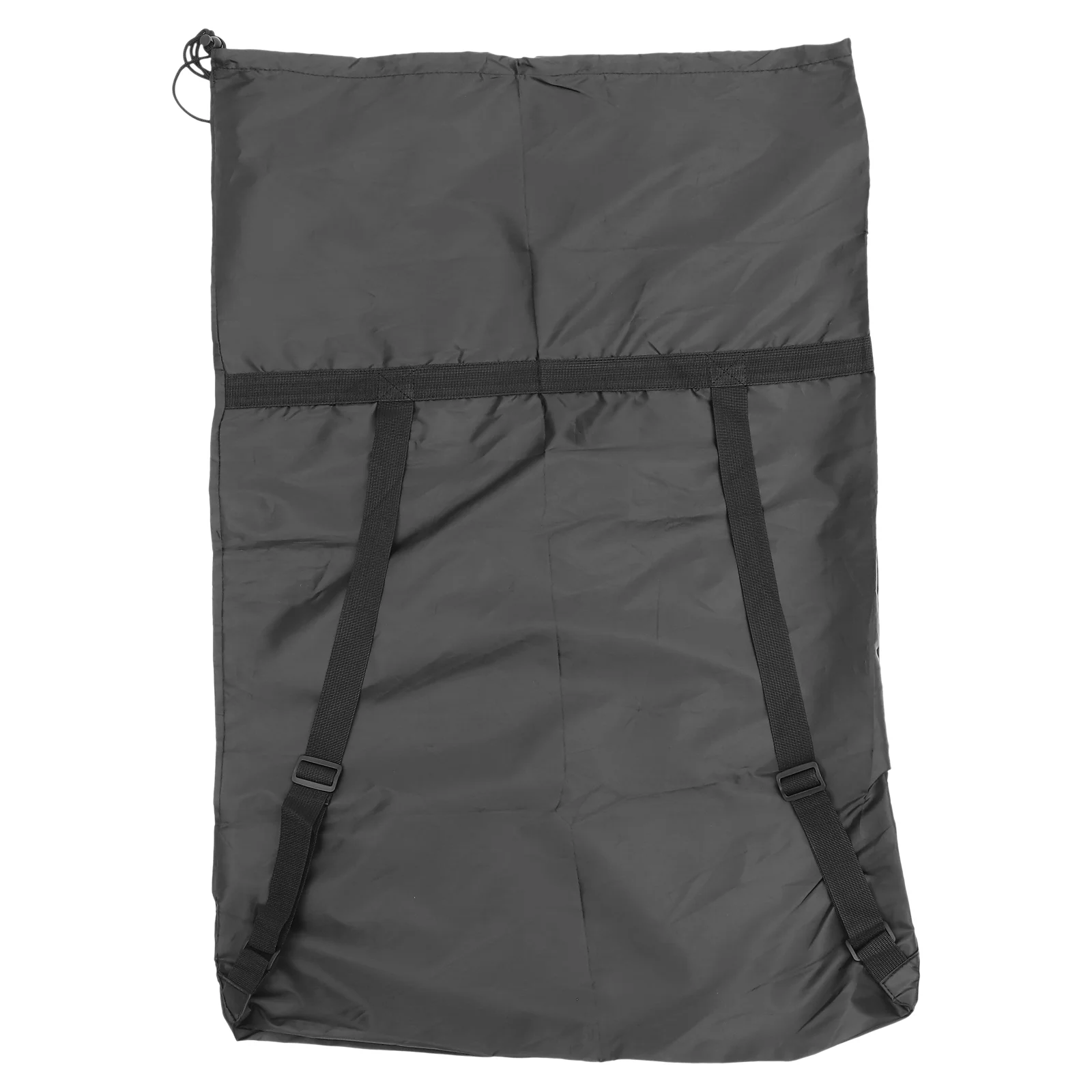 Heavy Duty Backpack Laundry Bag Camping Travel Large Clothing Storage (black) Dorm Drawstring Polyester Wash