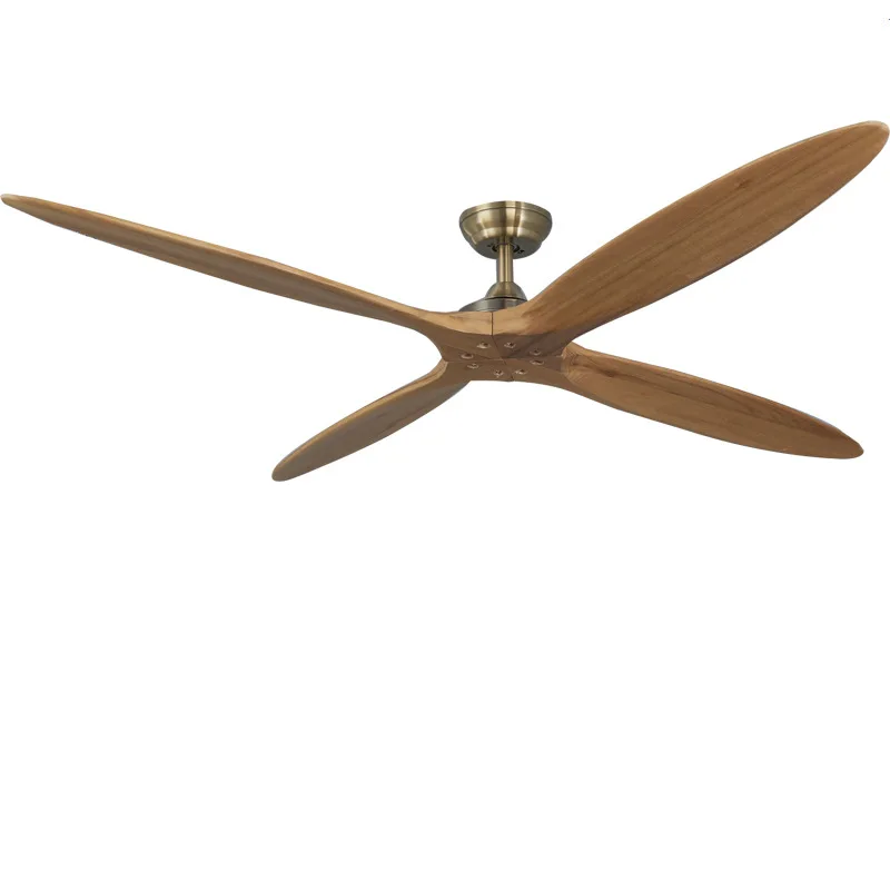 60 inch solid wood ceiling fan with no light, reversible DC motor, bedroom, living room, office, outdoor terrace ceiling fan