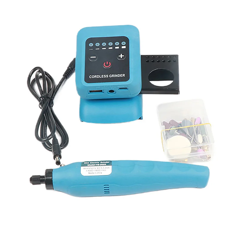 80W Electric Grinder No-load speed up to 18000r/min Home DIY Mini Lithium Electric Grinder Suitable For 18V-21V Makita Battery
