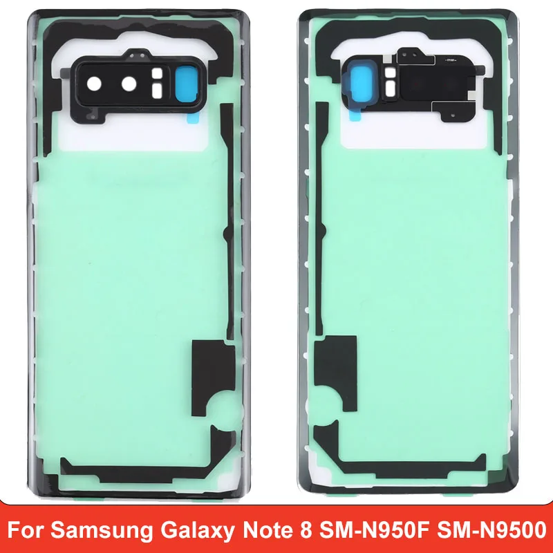 Прозрачная задняя крышка аккумулятора для Samsung Galaxy Note 8, SM-N950F SM-N9500, задняя крышка, запасная часть для ремонта