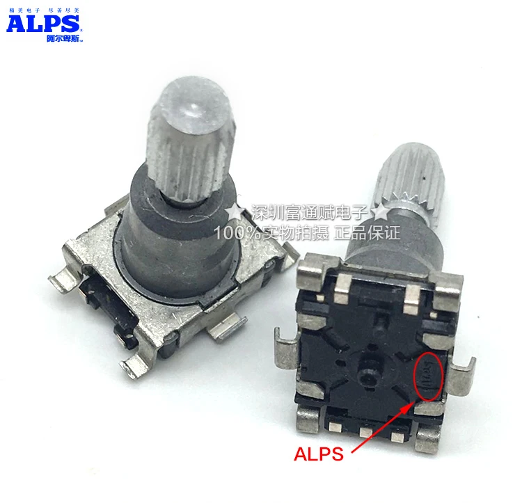 [VK] JAPAN ALPS long life rachis encoder switch EC11J belt switch 30 bit 15 pulse car audio stroke 1.5mm shaft 21mm