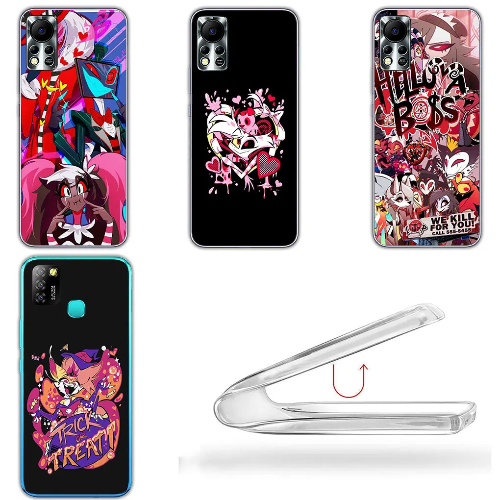 H-Hazbins Hotels Charile Angel Dust Phone Case for Motorola Moto G13 G14 G53 G54 G62 G72 G82 G84 E13 E20 G42 G32 G23 G22 Casing