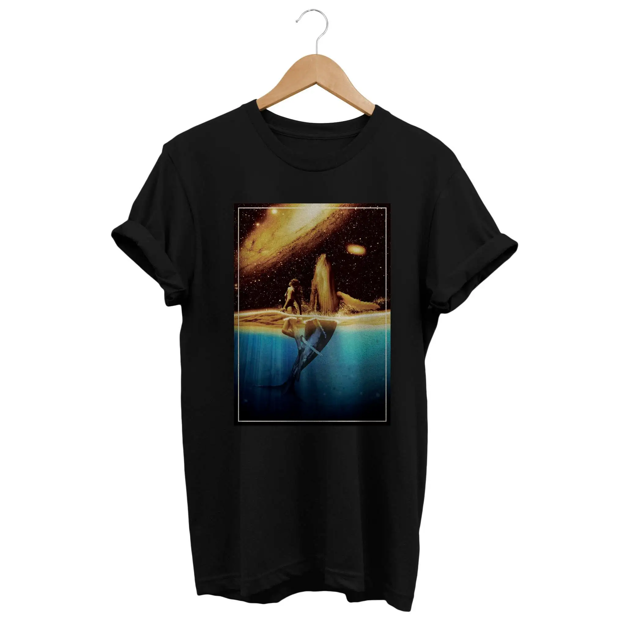 Surreal Dream T shirt Grunge Clothing Alternative Universe Space Hand Drawing Surrealist Outfit Galaxy Top