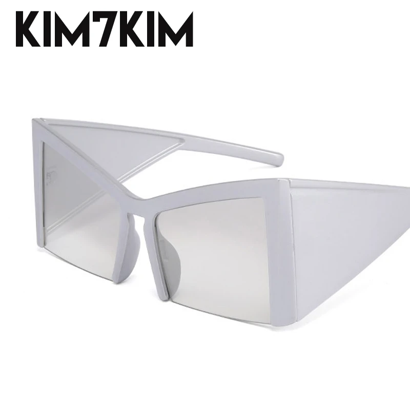 Oversized Cat Eye Sunglasses Women 2024 Trends Luxury Brand Designer Ciberpunk Semi Rimless Sun Glasses Men Y2k Shades Eyewear