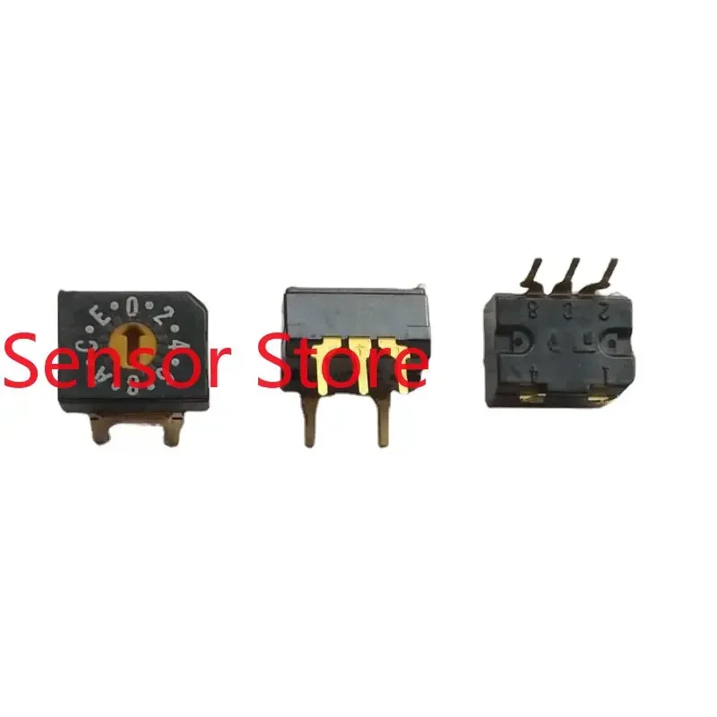 10PCS Rotary Coded Switch O-F/16-bit Gold-plated Pin 3 To 2  8421 Positive Code
