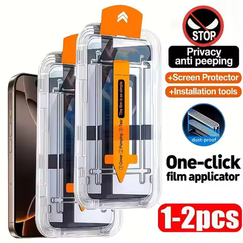 1-2Pcs Oleophobic Coating Privacy Screen Protector For Samsung S25 Ultra S24 S22 S23 FE A56 A55 A54 A36 A53 A16 Anti-Spy Glass