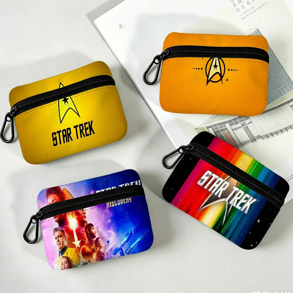 TV S-Star T-Trek Oxford Fabric Mini Coin Wallet Smooth Zipper Hanging Design Multi-use Small Storage Bag For Travel