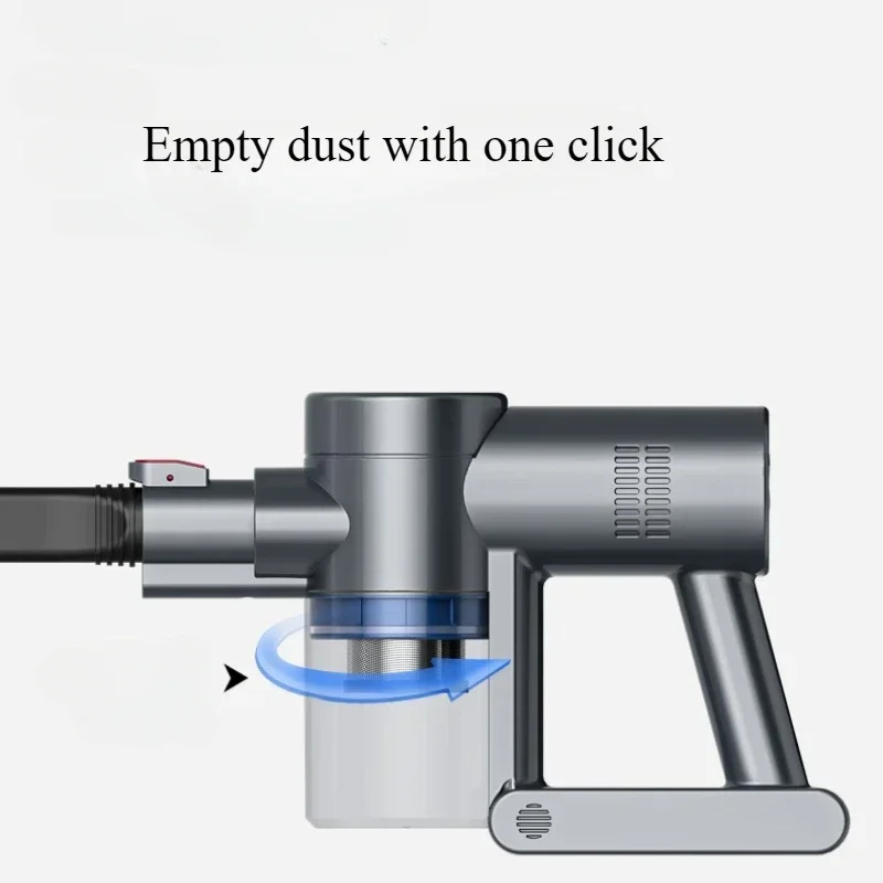 ไร้สายเครื่องดูดฝุ่นแนวตั้งบ้าน LED 30 นาทีรันไทม์ 12kPa ไฟฟ้ากวาดเปียกแห้งแบบพกพาไม้กวาดเครื่องดูดฝุ่น