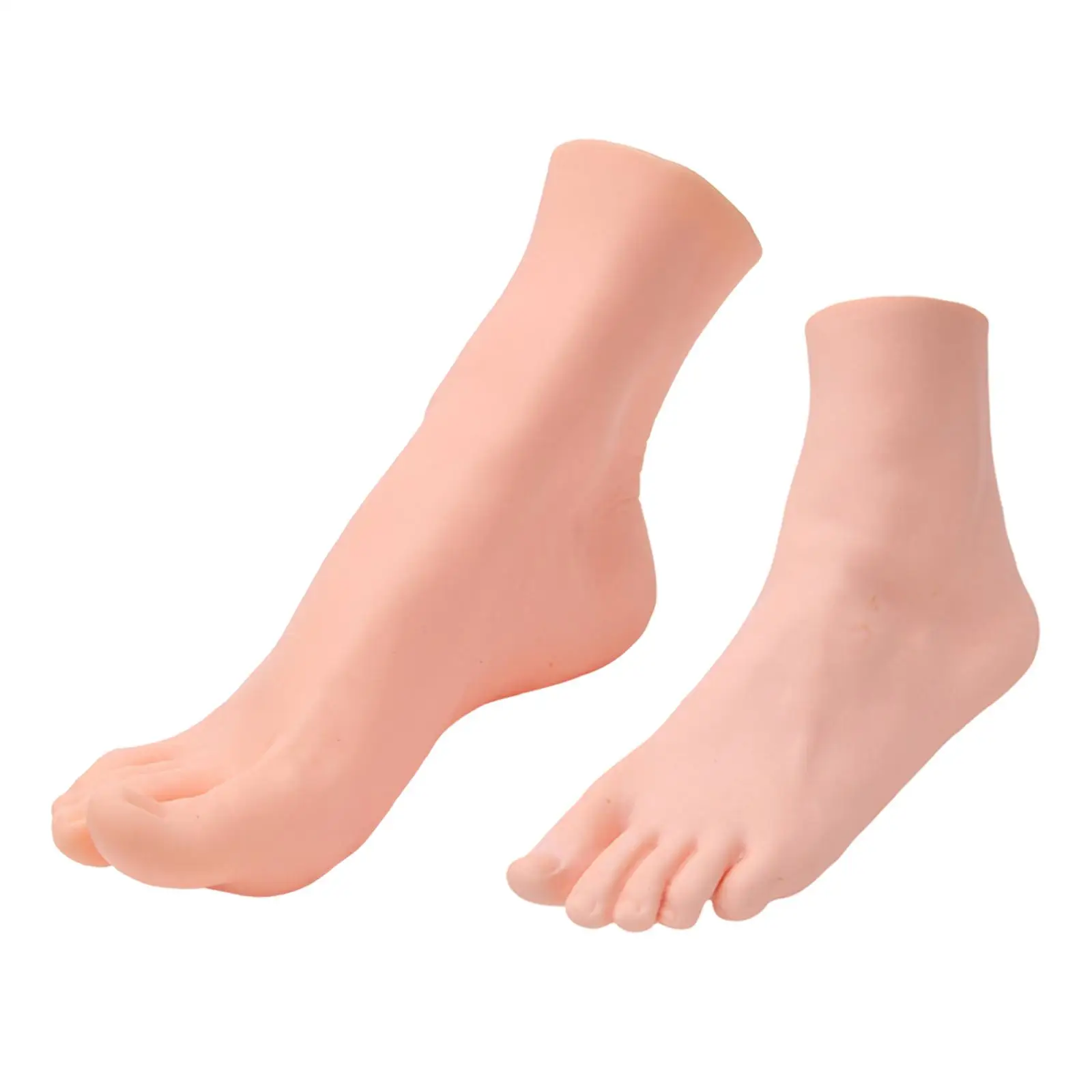 Female Foot Mannequin Realistic Foot Model Manicure Vinyl Display Accessories