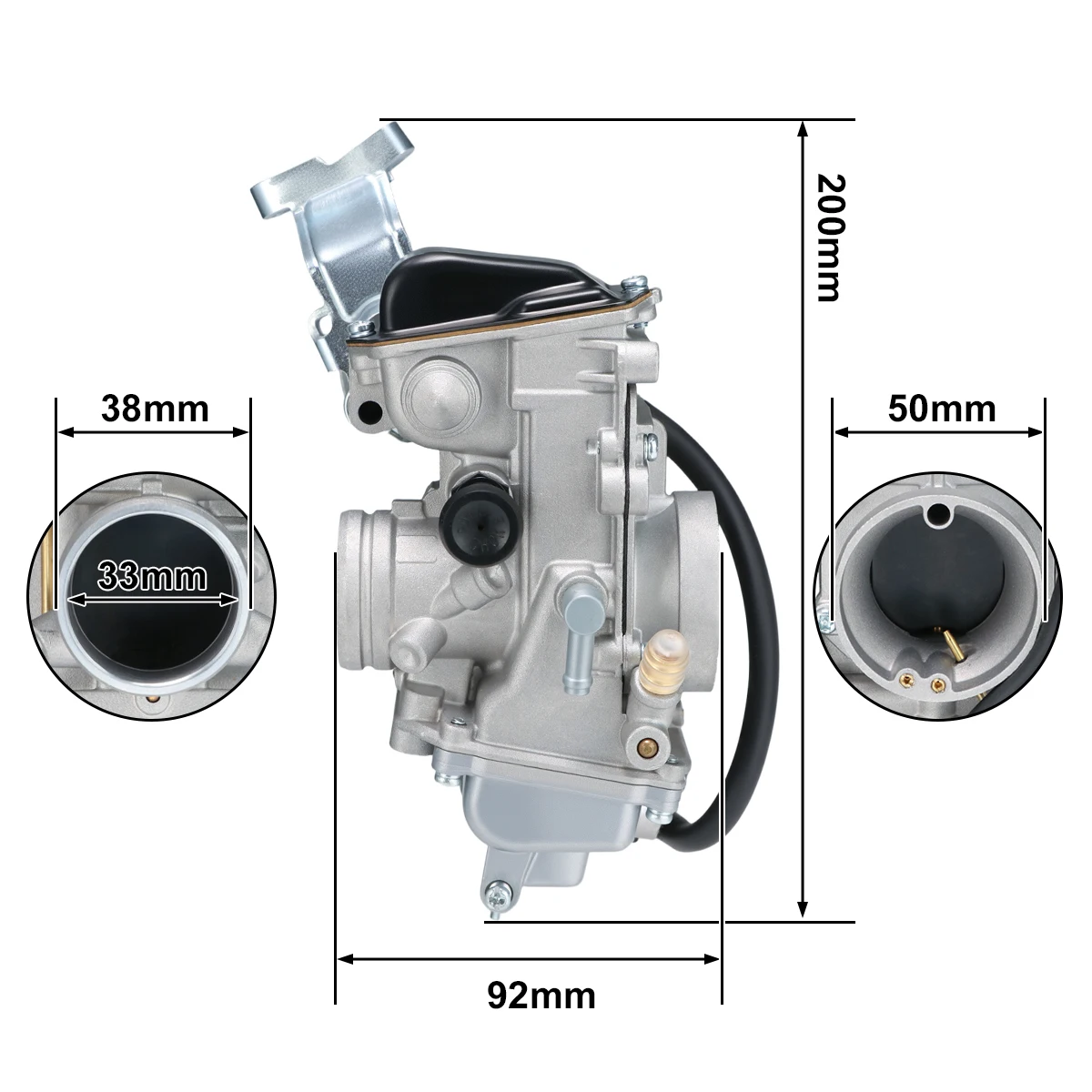 ZSDTRP Mikuni TM33-8012 Carburetor Mikuni 33mm TM Flat Slide Series Carburetor