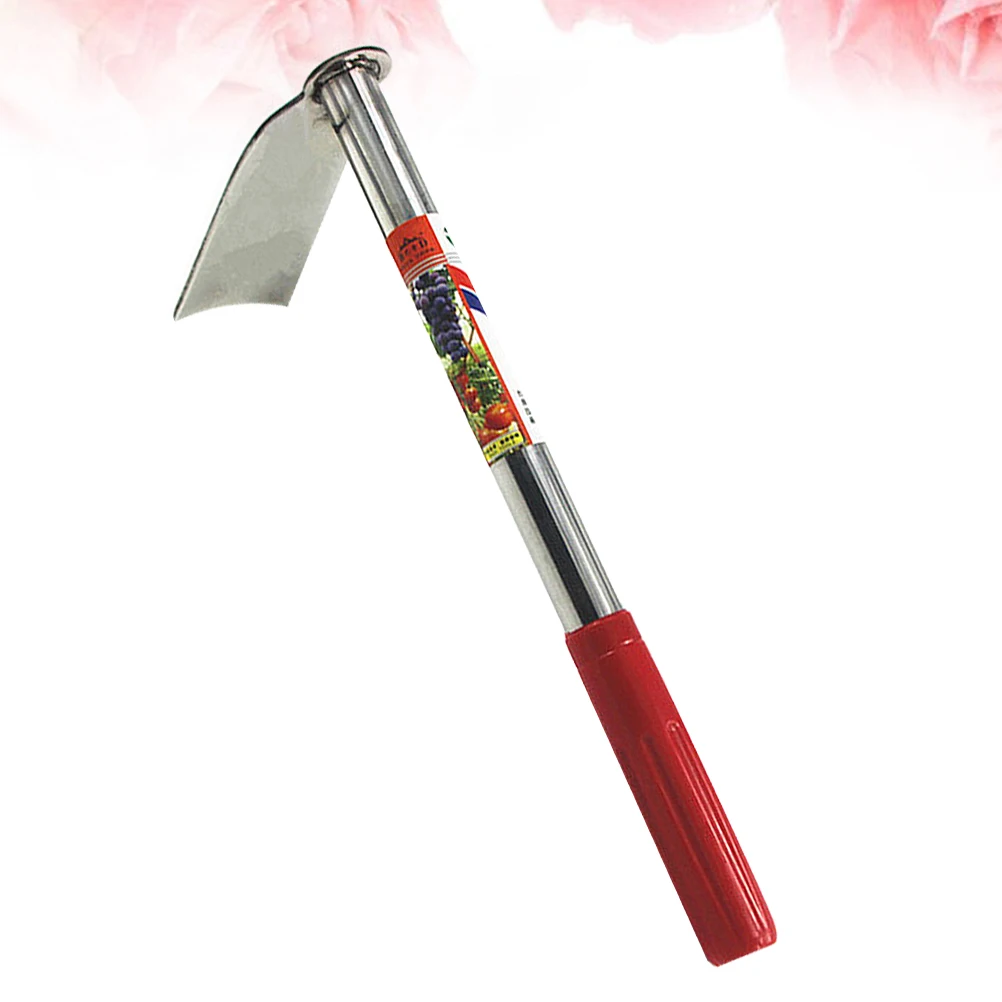 

Garden Hoeing Tool Stainless Hoe Small Steel Hoe Ergonomic Design For Planting Weeding Lightweight Durable Metal