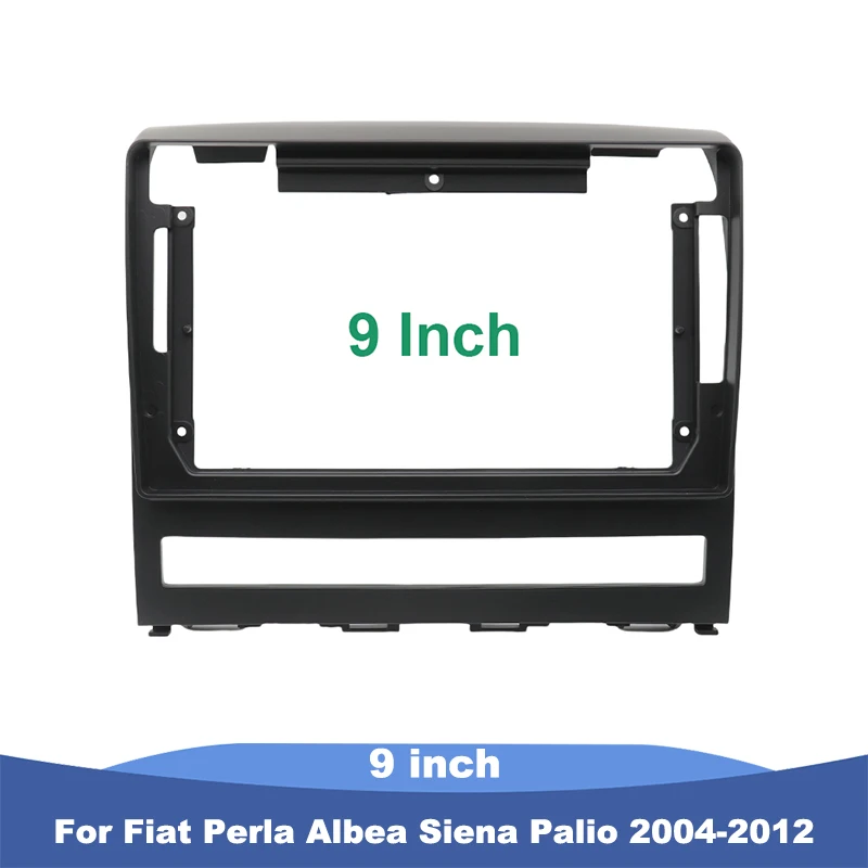 Para Fiat Perla/Albea/Siena/Palio 2004-2012 Painel de Rádio Automotivo 2DIN de 9 Polegadas para Painel de Carro