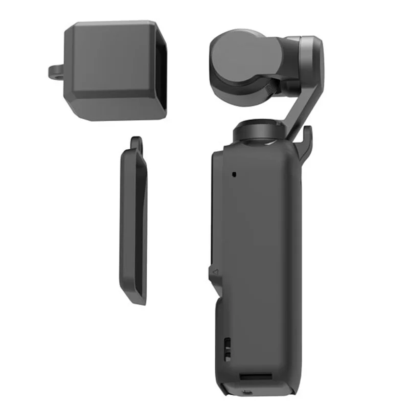 Efficiënt voor DJI OSMO POCKET3 Pocket Camera Siliconen beschermhoes Anti-valshell Zwart