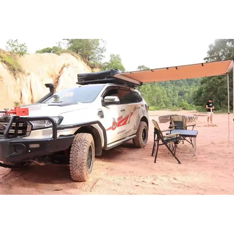 

Customized high-quality top hard-shell roof tents and automatic car side sunshades