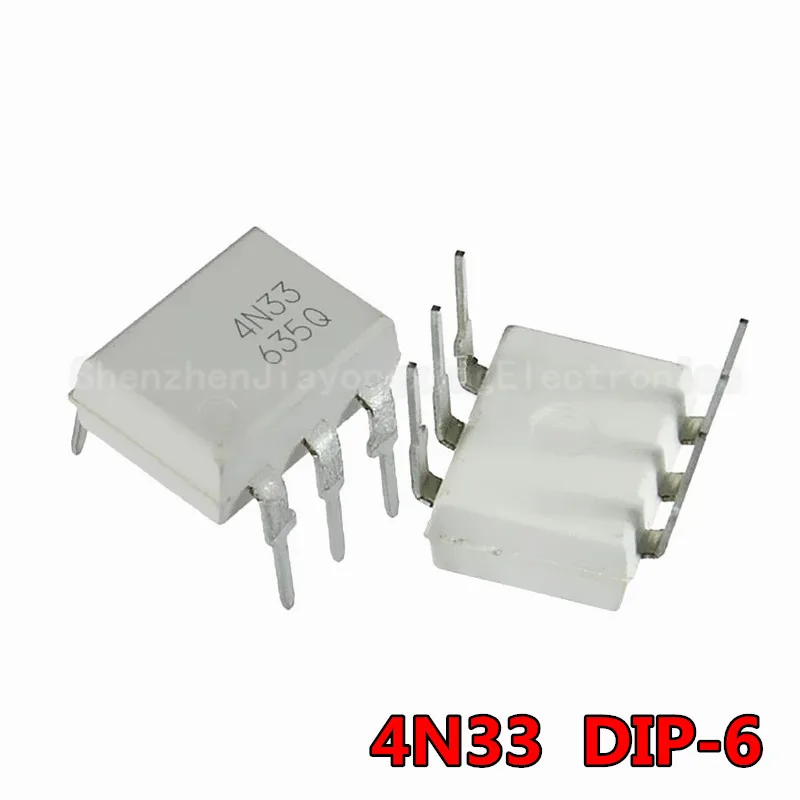 10PCS/Lot 4N33 DIP6 DIP photoelectric coupler new and  original