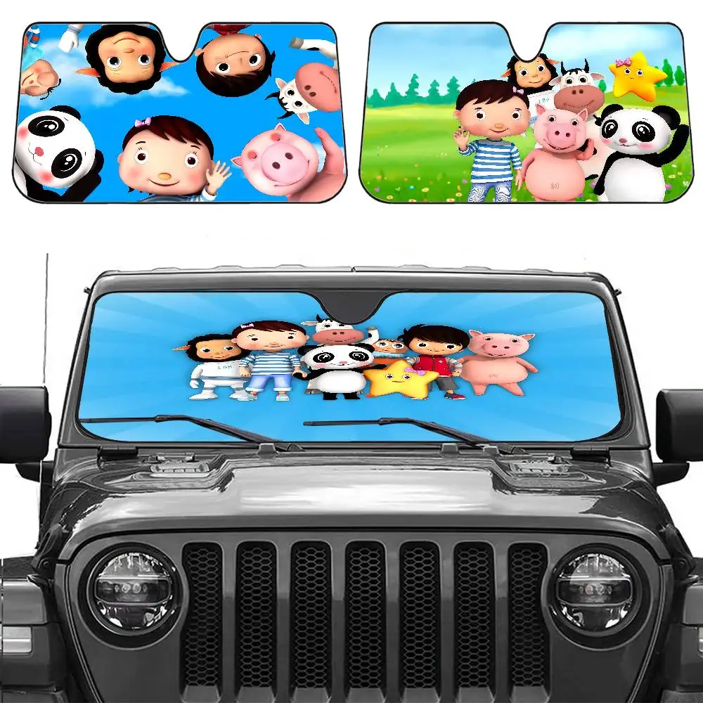 Parasol para parabrisas de coche Little Baby Bum, Protector de visera de verano, bloques plegables, accesorios de protección de rayos UV