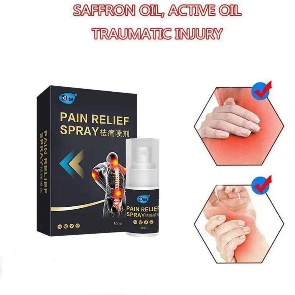 Advanced Pain Relief Spray for Falling Spraining Lumbar Shoulder Neck Waist Leg Knee Muscle and Joint Pain, 30ml