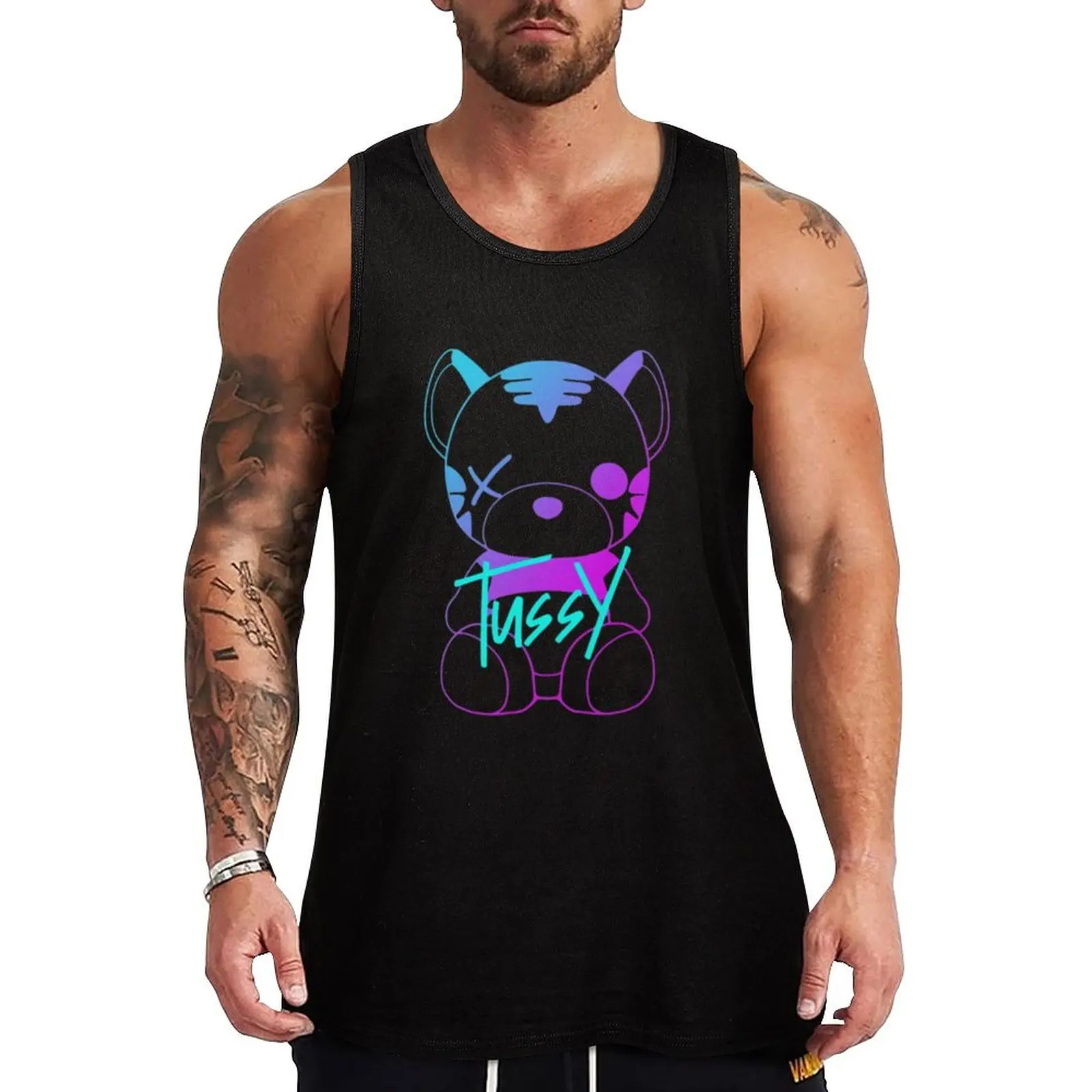 Tussy Games Tank Top Men's clothes t-shirts for Men's gym