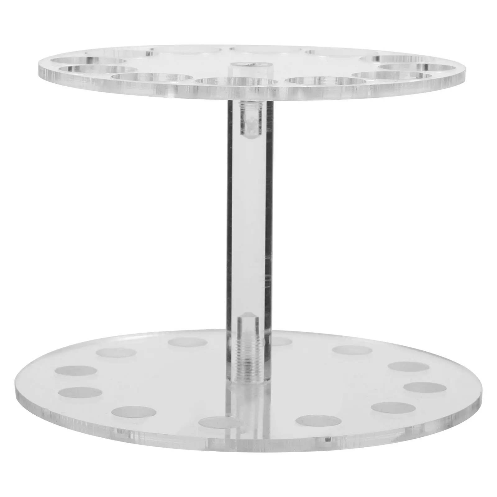 

12-Slots Clear Pen Display Stand Acrylic Organizer Nail Brush Holder Eyebrow Pencil Makeup Brush Office Desk Accessories