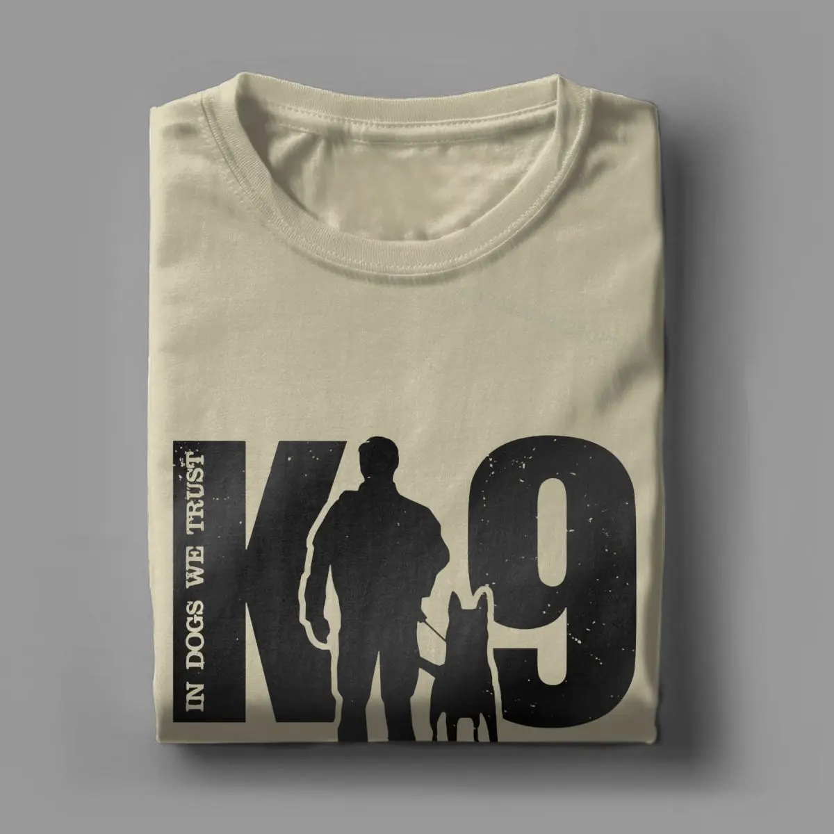 K9 Team K9 Unit Malinois T Shirts Men Pure Cotton Casual T-Shirt Anime Belgian Dog Tees Graphic Clothes Graphic