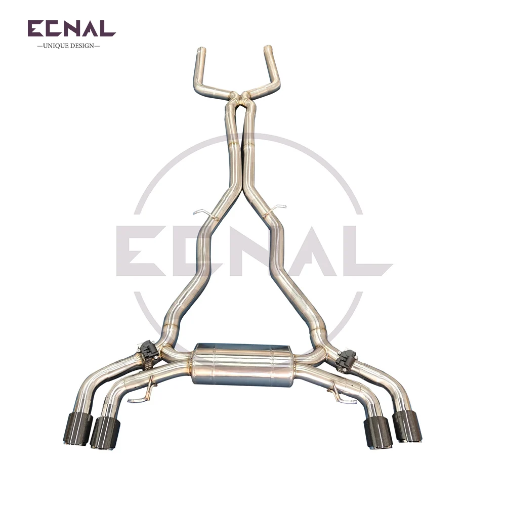 

Выхлопная система Ecnal с клапаном для BMW M5 F90 V8 4.4T, высококачественная, из нержавеющей стали SS304, с глушителем и клапаном