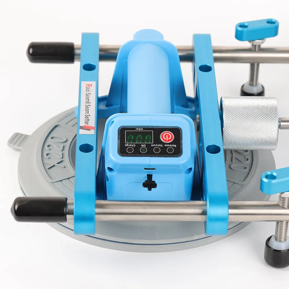 Raizi Seam8 PRO Electric Granite Seam Setter With 8-Inch Suction Cups for Stone, Format Tile Slab Joining, Leveling and Seaming