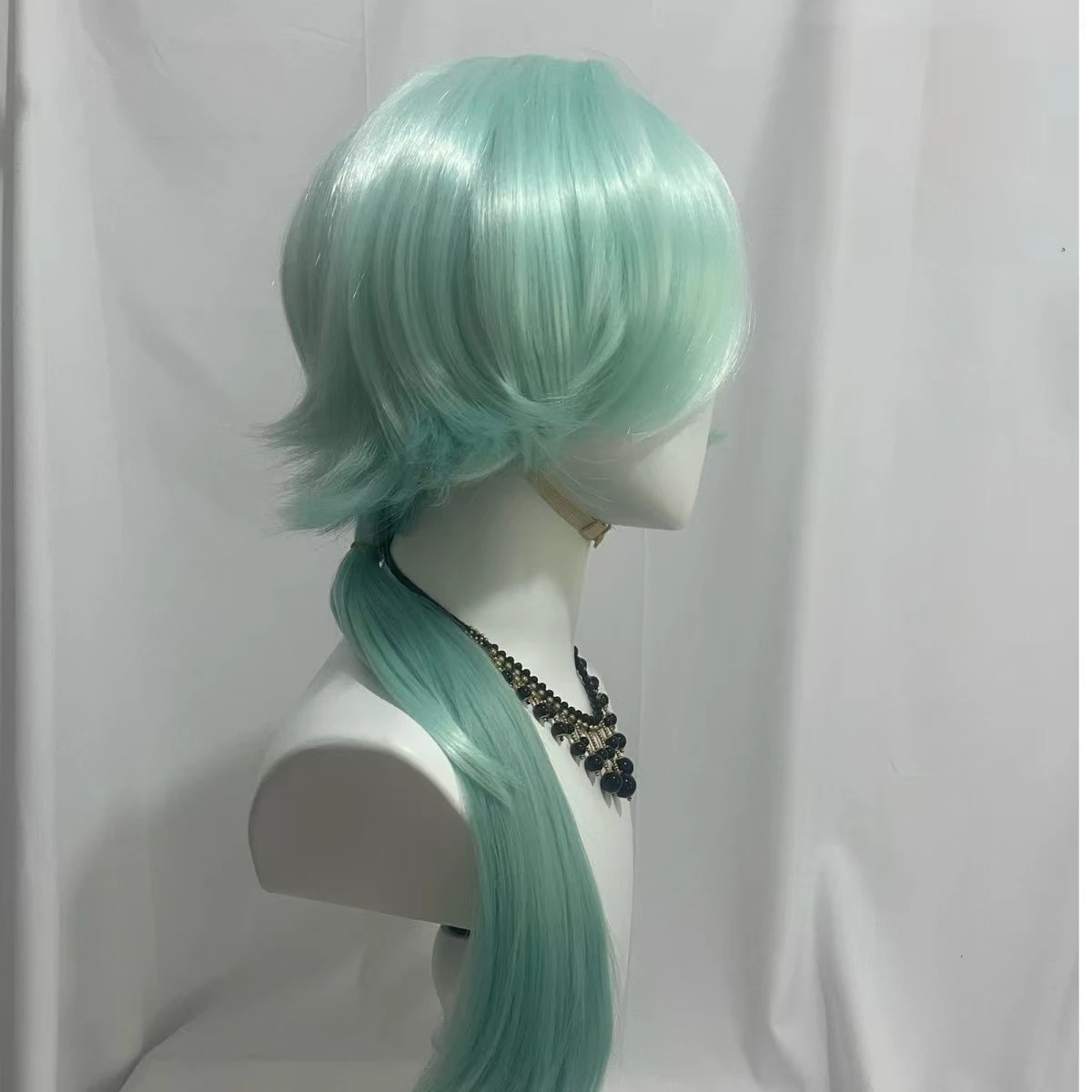 أنيمي هونكاي ستار السكك الحديدية Anaxagoras شعر مستعار تأثيري الليمون الأخضر التدرج الشعر الاصطناعية مقاومة للحرارة الشعر مع بطانة صافي الورد #4