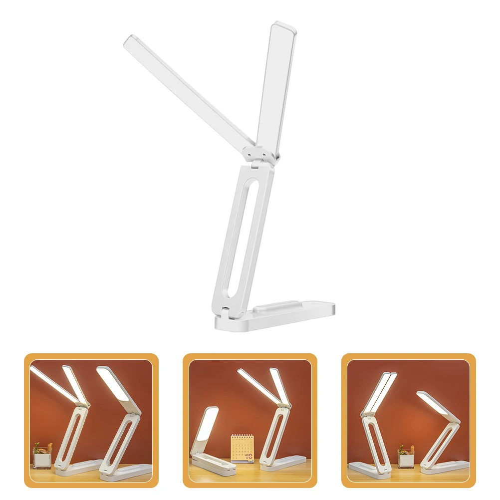 

Double Head Folding Desk Lamp Rechargeable LED Reading Light Eye Protection USB Adjustable Bedside Night Light