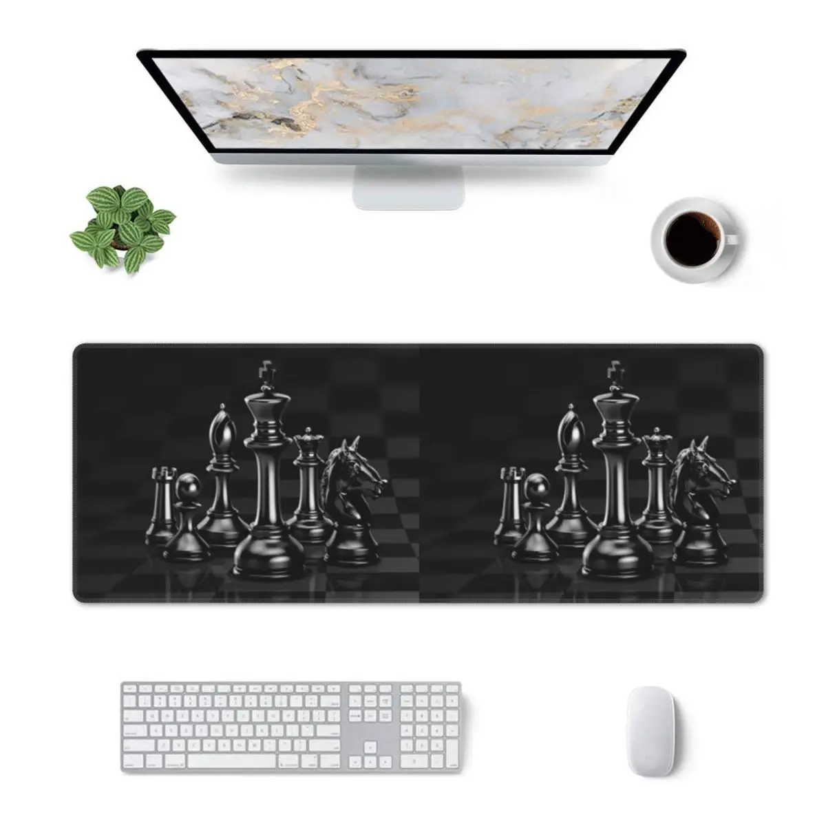 Large Mouse Pad Black King Chess The-chessboard Gamer PC Laptop Mats Keyboard Carpet Computer Gaming Office Accessories Desk Mat