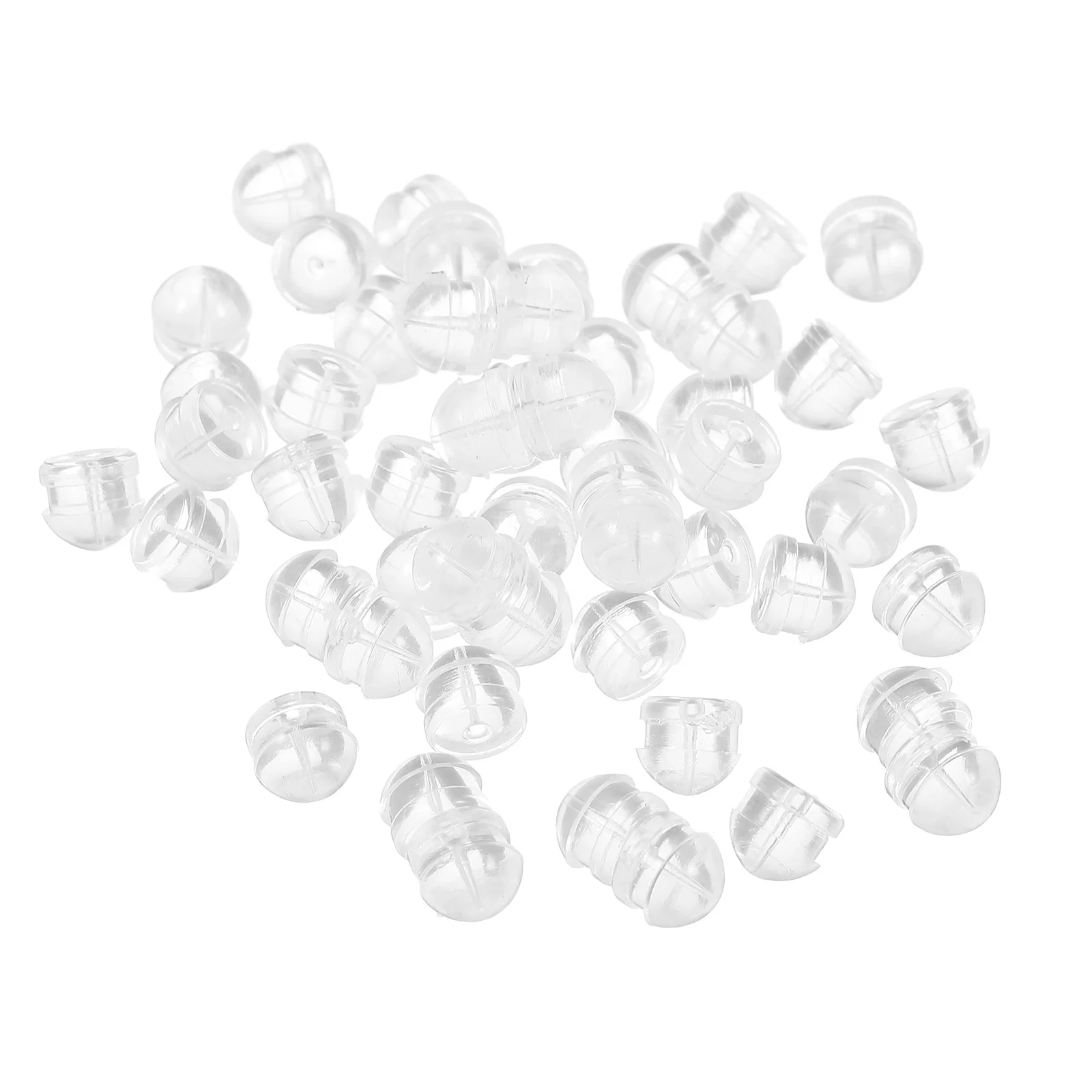 

100pcs Silicone Backs Studs Replacement Secure Locking Earring Stoppers Heavy Studs Accessories Women Jewelry Durable
