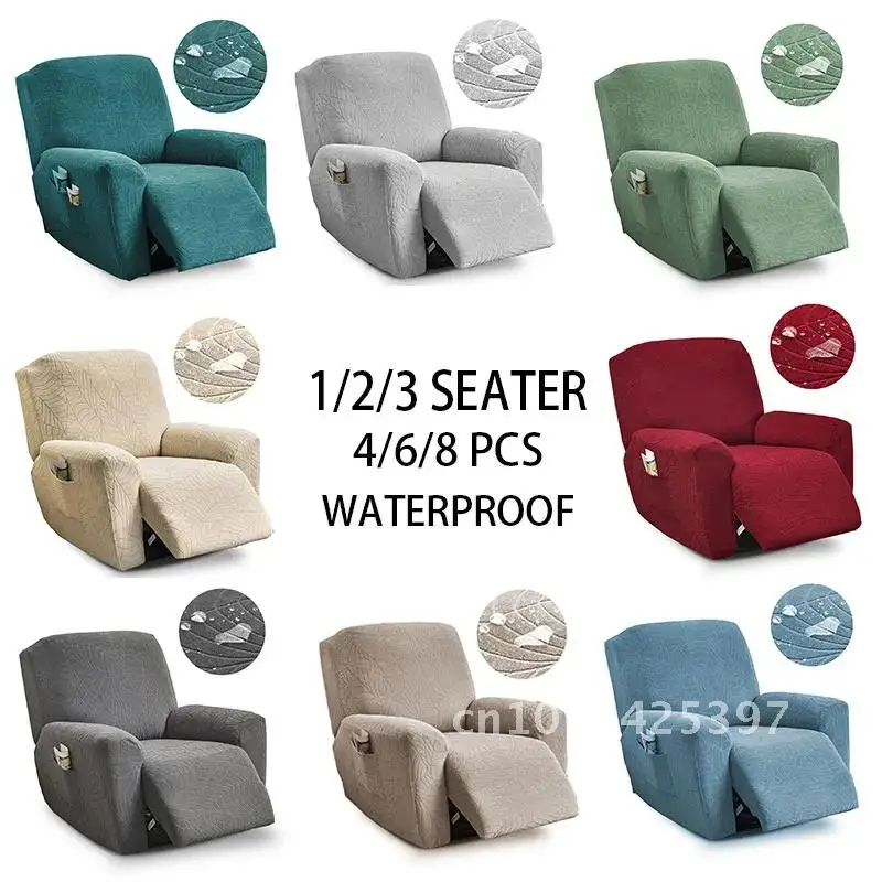 Waterproof Recliner Sofa Cover for Living Room Cheap Reclining Chair Cover Protector 1/2/3 Seater Lazy Boy Relax Armchair Cover