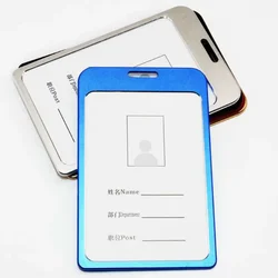 Aluminium Alloy Card Holder Retractable Badge Reel Company Staff Pass ID Work Card Holder Business Supplies