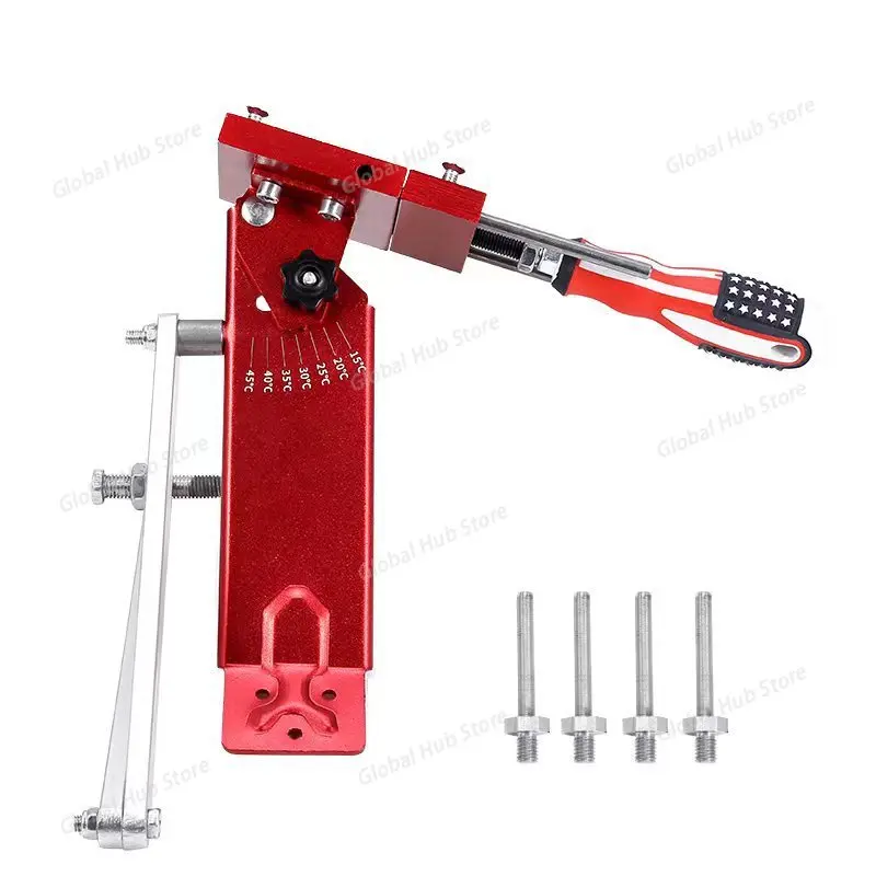 The American Lawn Mower Blade Sharpener Is A Garden Tool with Adjustable Angles Ranging From 15° To 45°