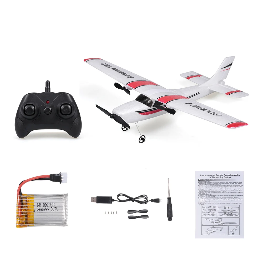 Avión teledirigido FX801 de espuma EPP, 2,4G, 2 canales, RTF, envergadura de Control remoto, envergadura fija, juguetes, regalos para niños