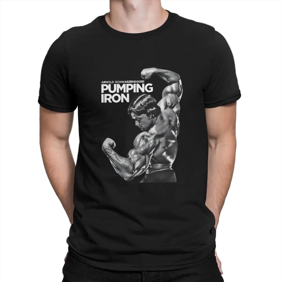 

Arnold Schwarzenegger Pumping Iron T Shirt Fashion Men's Tees Summer Clothing Harajuku O-Neck TShirt