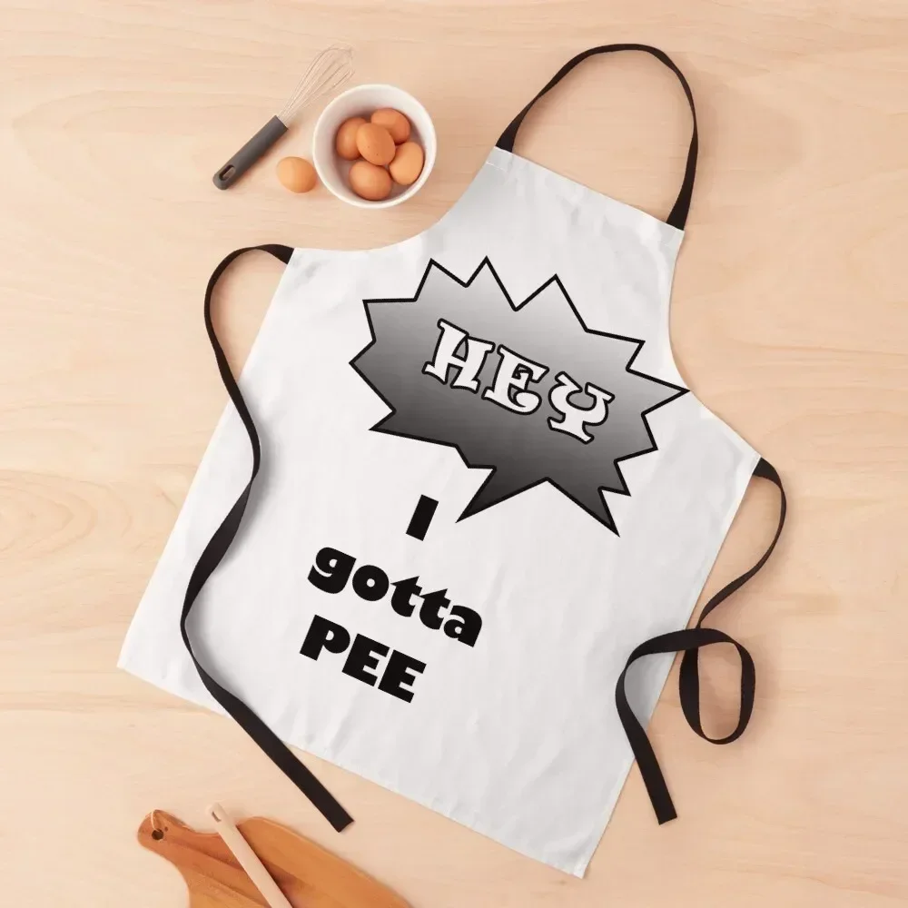 

I gotta pee Apron Hairdressing Hairdresser Accessories Kitchen Chef Men'ss cleanings Apron